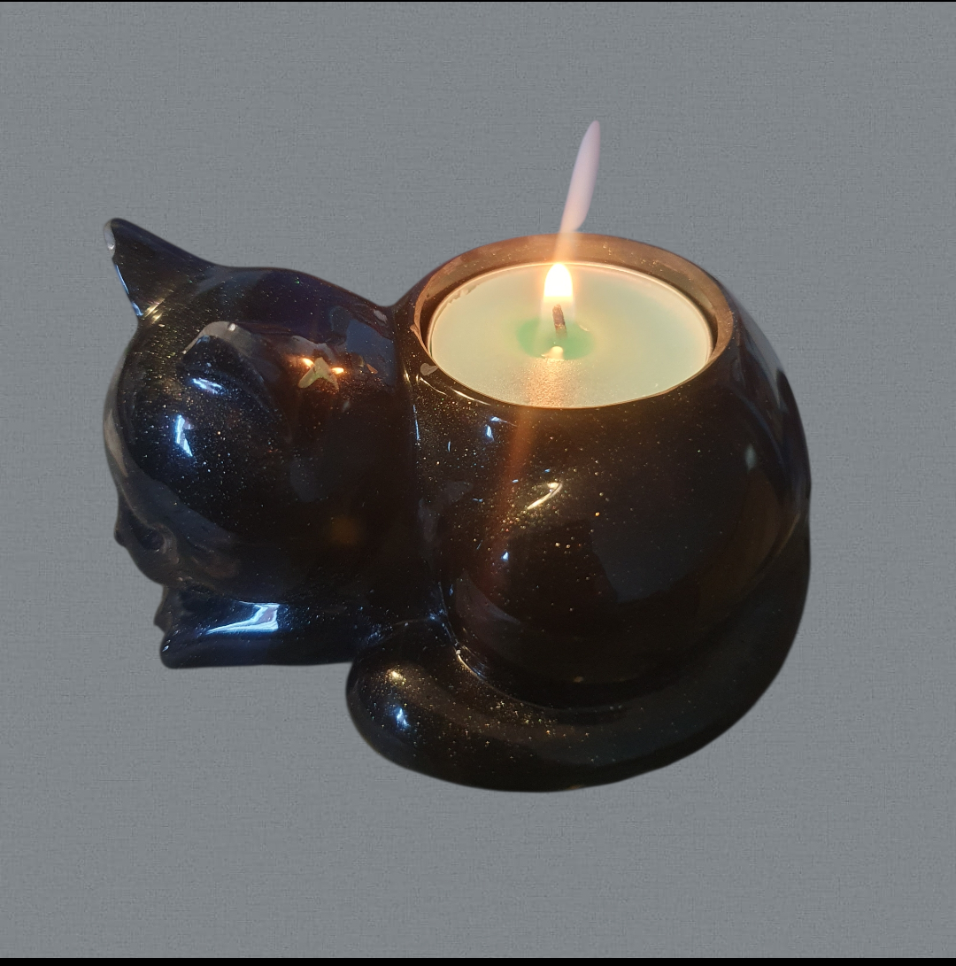 VEILLEUR D'OBSIDIENNE( NOIR PROFOND)