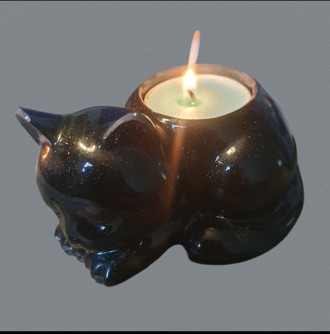 VEILLEUR D'OBSIDIENNE( NOIR PROFOND)