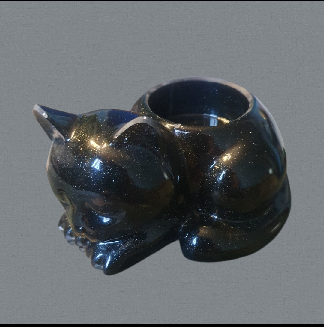 VEILLEUR D'OBSIDIENNE( NOIR PROFOND)